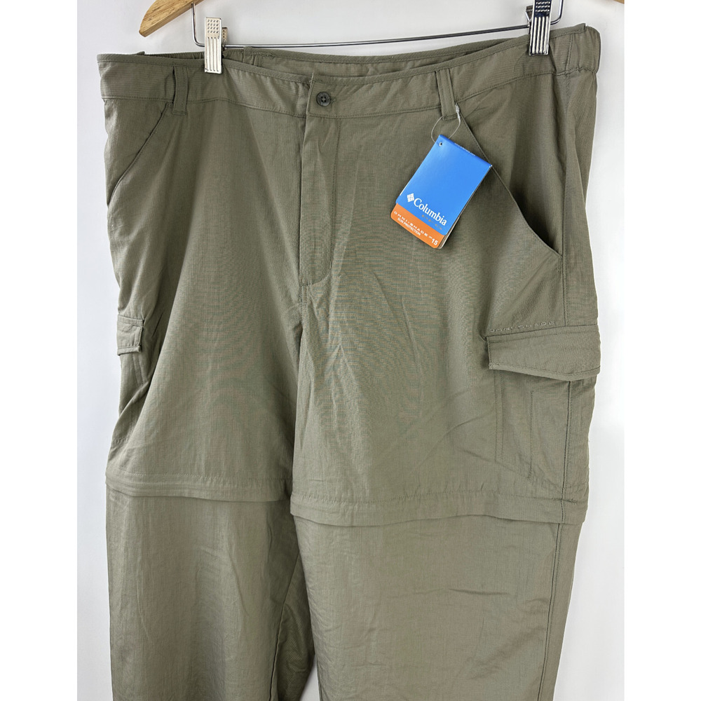Columbia Women's Aruba III Convertible Pant Green UPF Zip Off Shorts Size XL - Picture 3 of 12